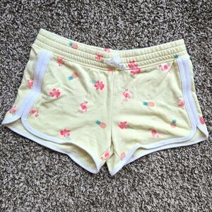*3/$20 Shortie Shorts Pink Flamingo  Pineapple Tropical Yellow Kids 12 plus